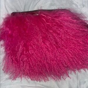 Fuzzy Pink Mini Bag